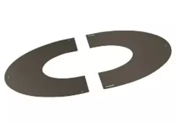 PLAQUE PROPRETE pour PDSE 0/10% Diam150 (Rampant) Noir P9030 - INOX INOX PLAQUE PROPRETE pour PDSE 0/10% Diam150 (Rampant) Noir P9030 - INOX INOX